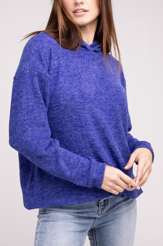 Hooded Hacci Sweater