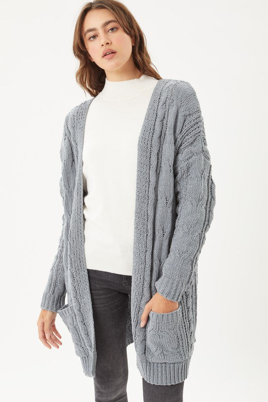 Chenille Oversized Cardigan
