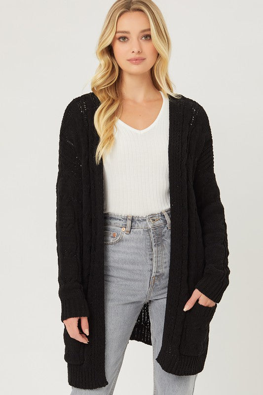 Chenille Oversized Cardigan