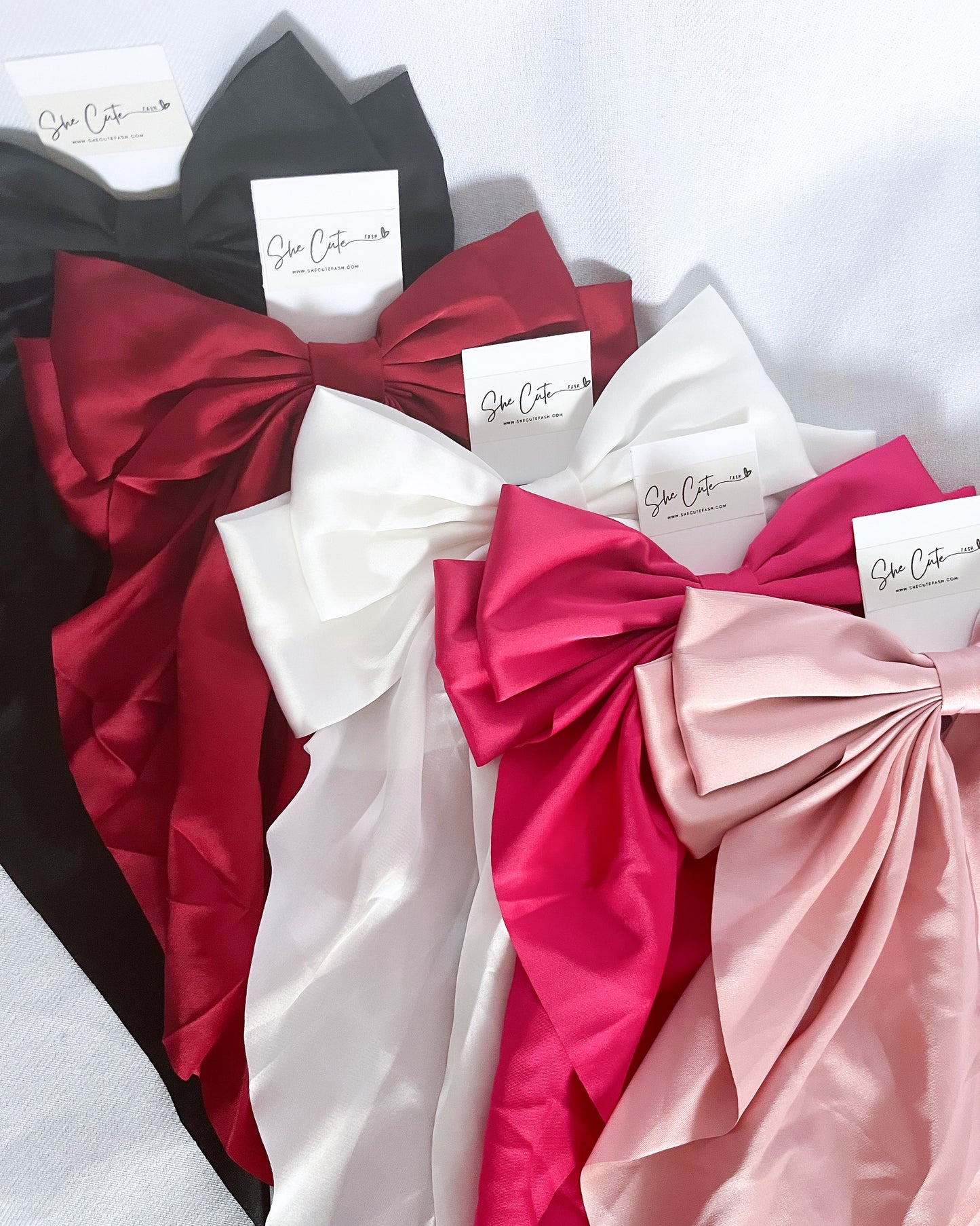 Oversized Satin Bows