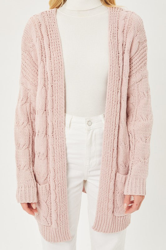 Chenille Oversized Cardigan