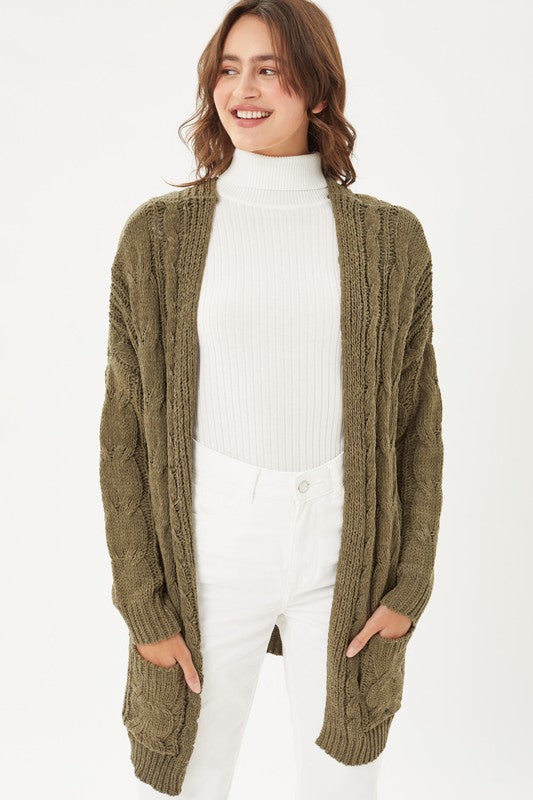 Chenille Oversized Cardigan