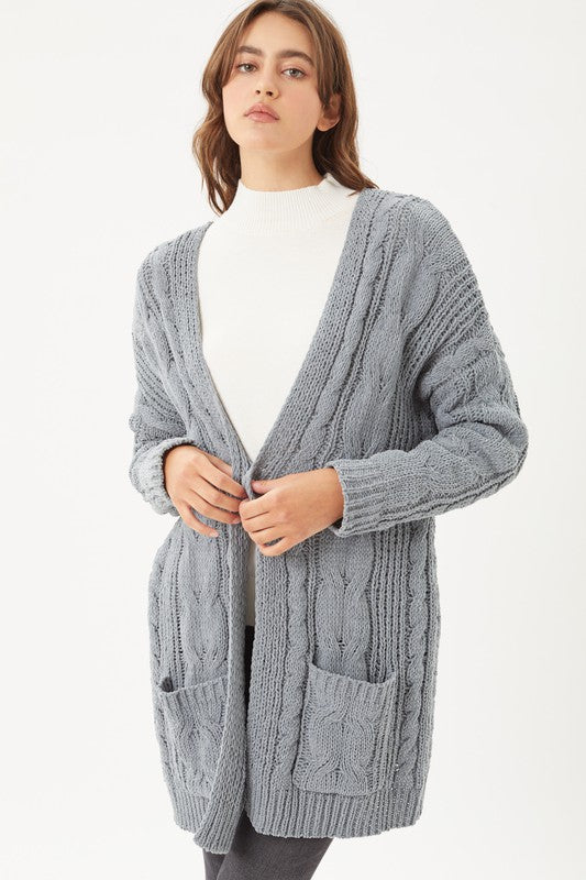 Chenille Oversized Cardigan