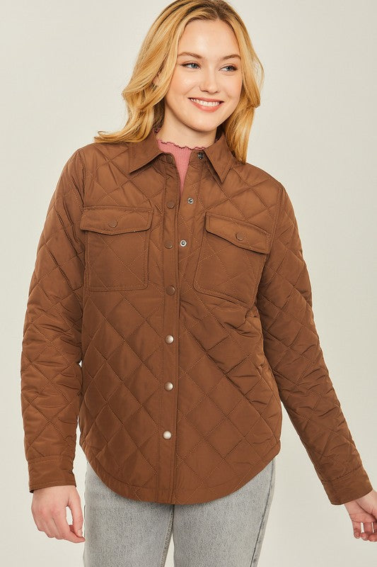 Woven Pocket Shacket