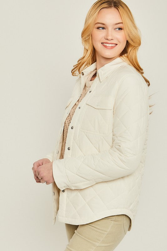 Woven Pocket Shacket