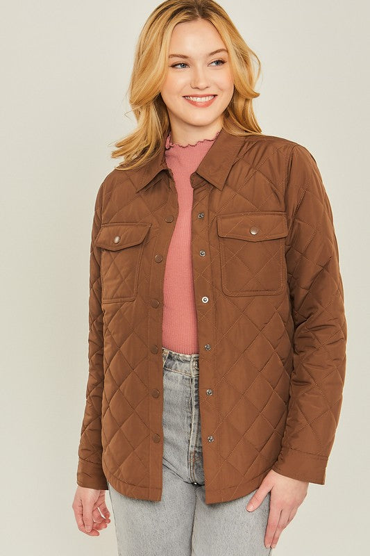 Woven Pocket Shacket
