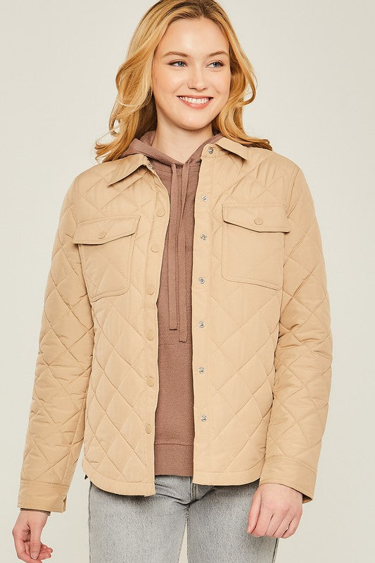 Woven Pocket Shacket