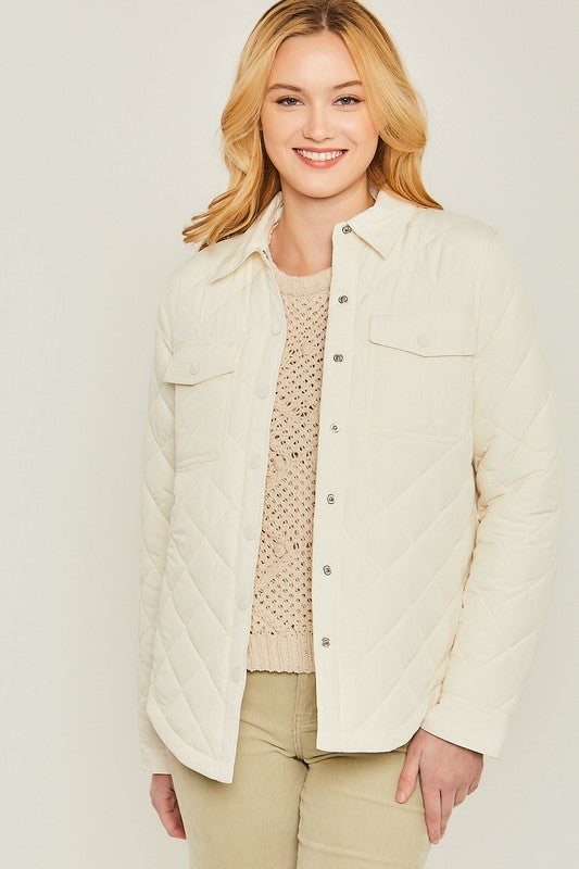 Woven Pocket Shacket