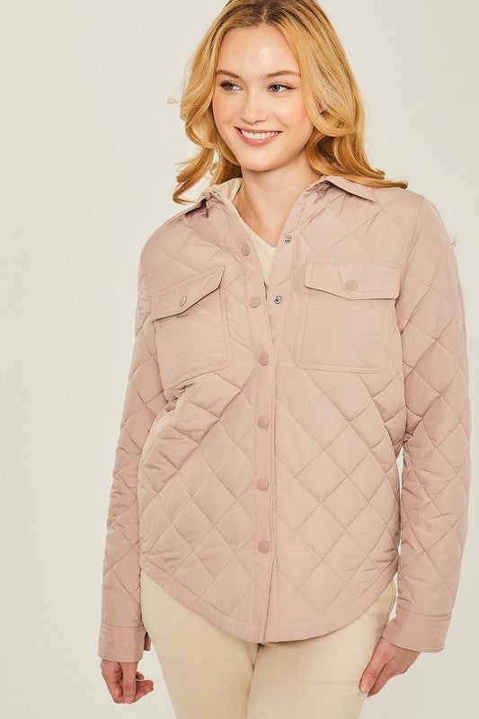 Woven Pocket Shacket