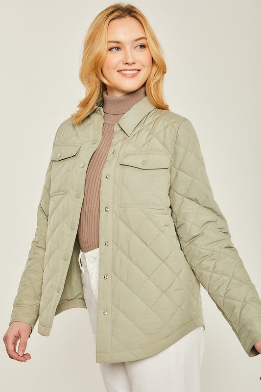Woven Pocket Shacket