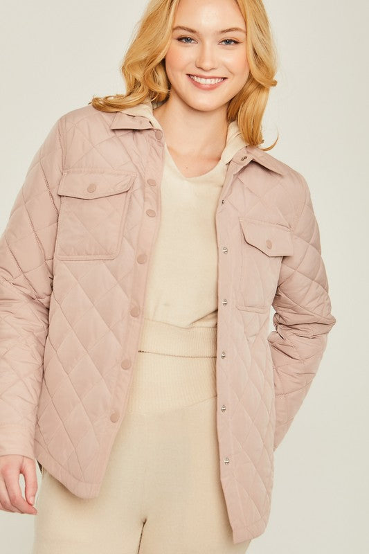 Woven Pocket Shacket