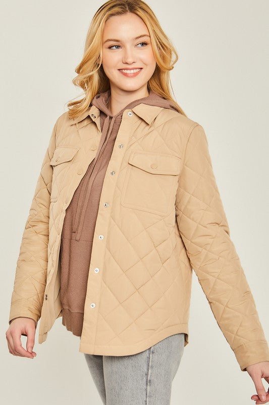 Woven Pocket Shacket