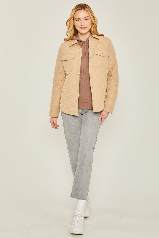 Woven Pocket Shacket