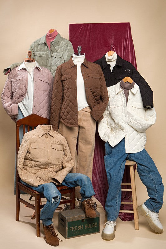 Woven Pocket Shacket