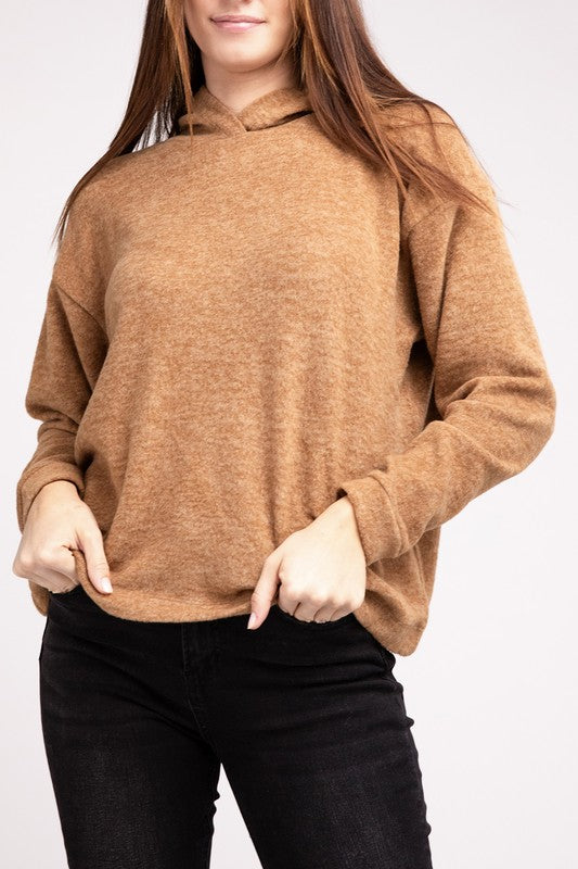 Hooded Hacci Sweater