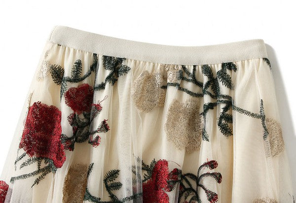 Rose Midi Skirt
