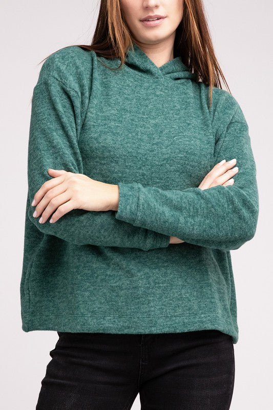 Hooded Hacci Sweater