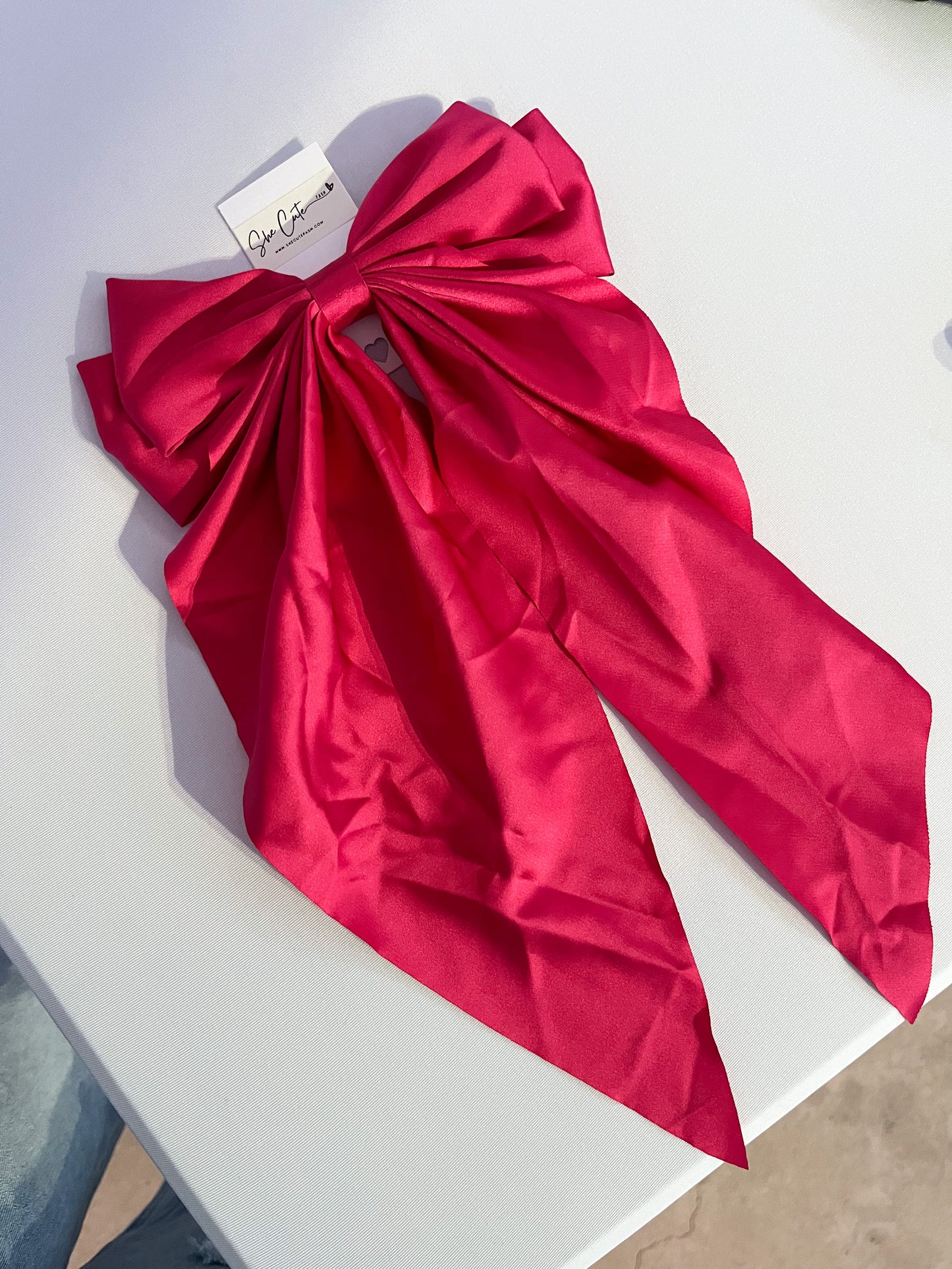 Oversized Satin Bows