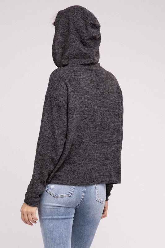 Hooded Hacci Sweater