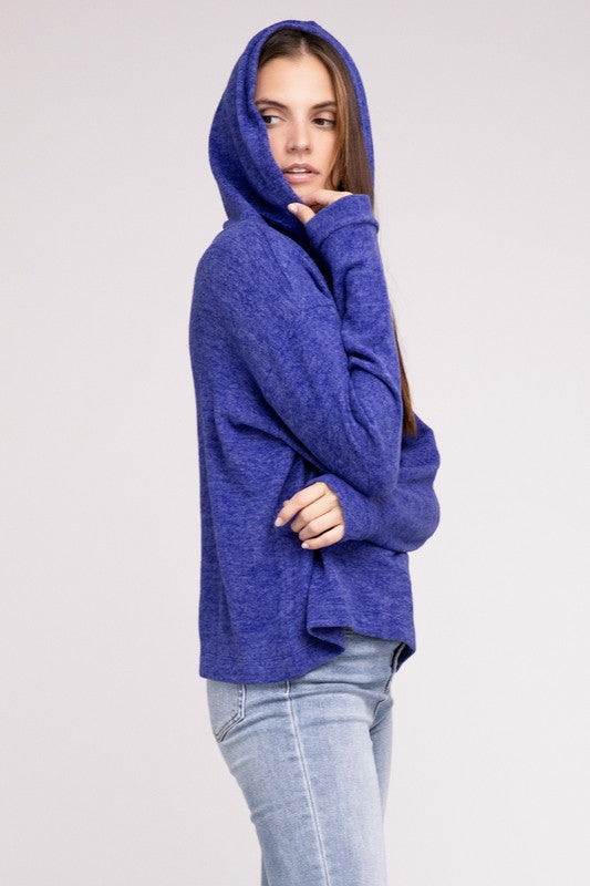 Hooded Hacci Sweater