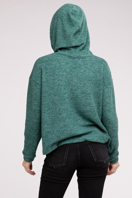 Hooded Hacci Sweater