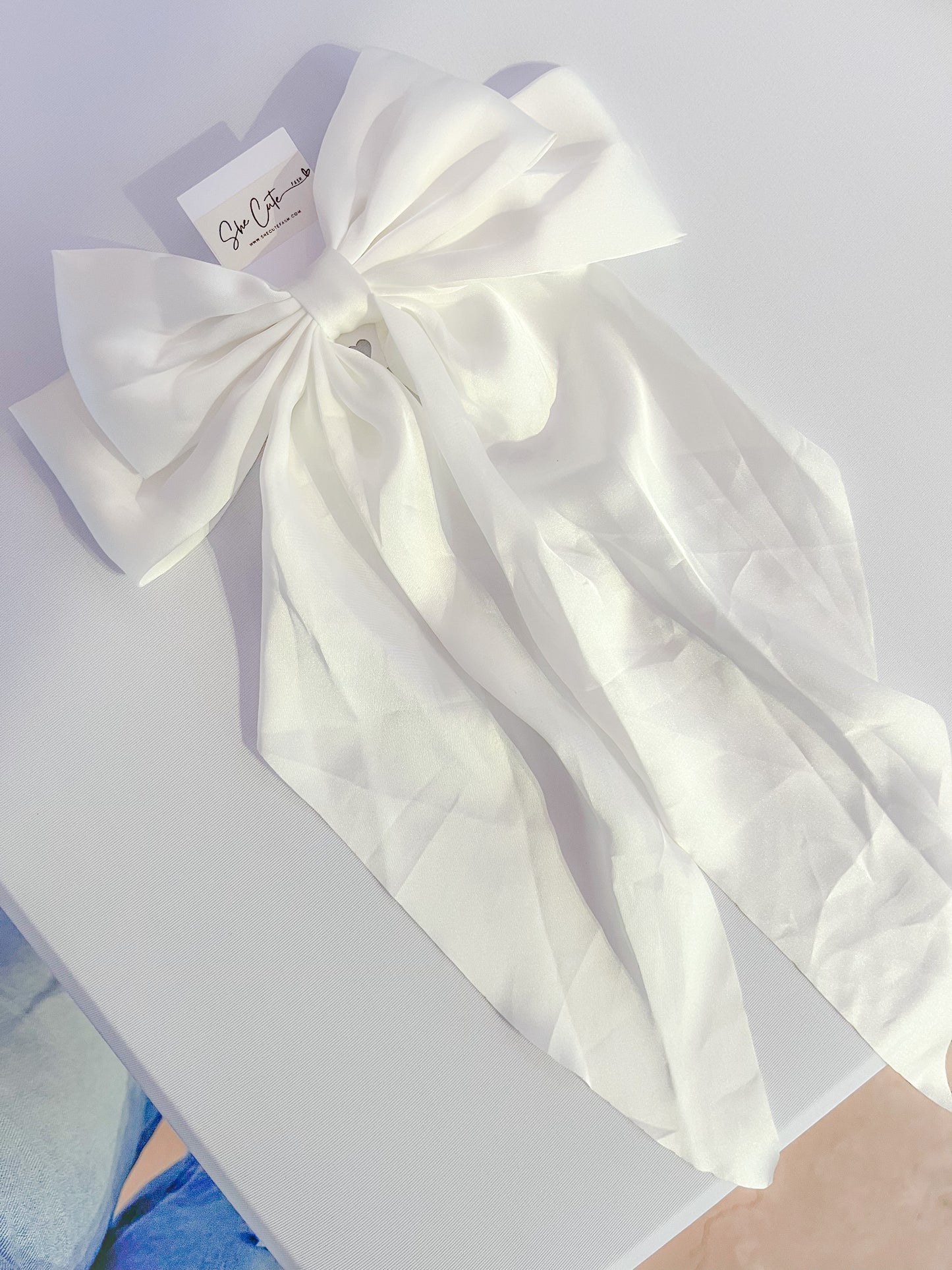 Oversized Satin Bows