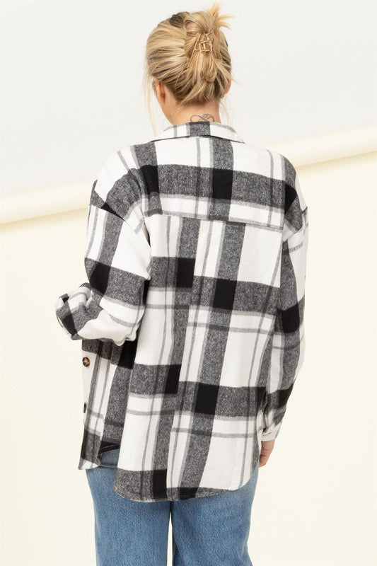 Effortless Ease Plaid Shacket