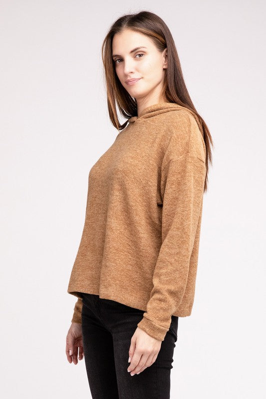 Hooded Hacci Sweater