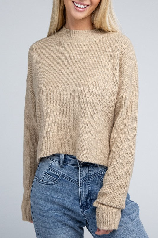 Neck Pullover Sweater