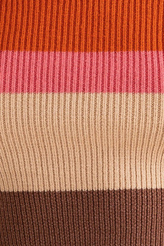 Color Block Stripe Knit