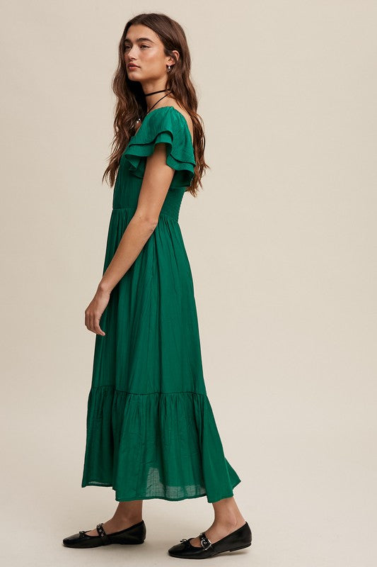 Ruffled Maxi Dress