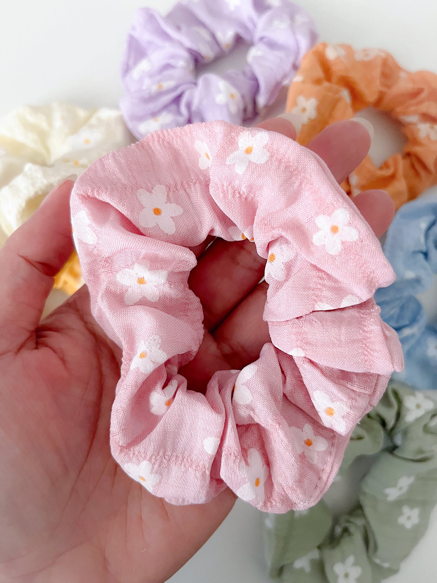 Flower Scrunchies