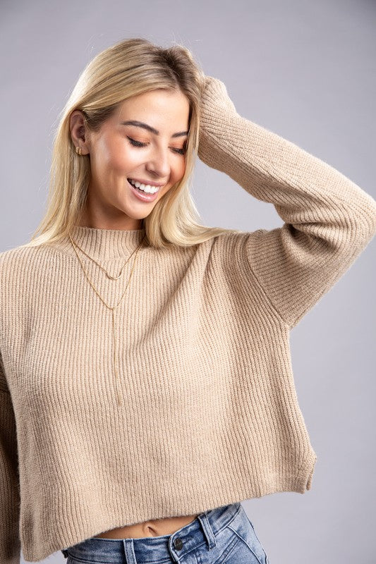 Neck Pullover Sweater