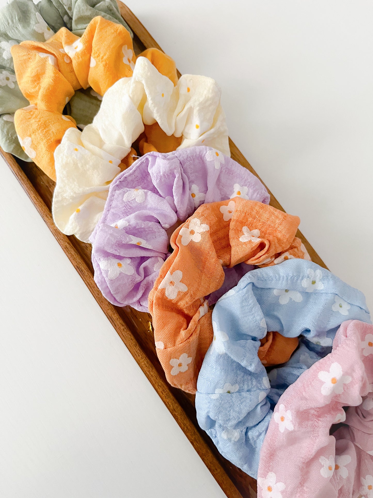 Flower Scrunchies