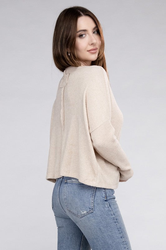 Ribbed Long Sleeve Sweater