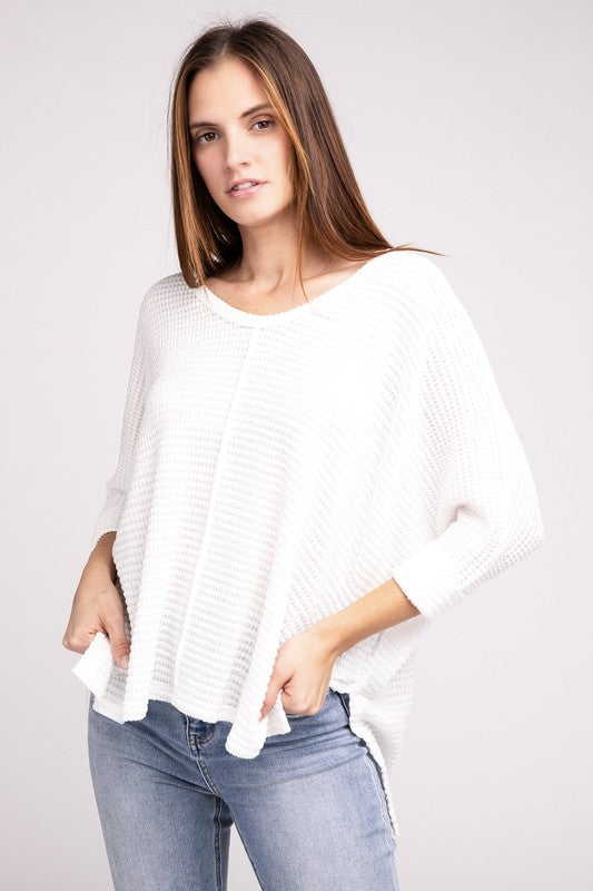 V-Neck Hi-Low Sweater