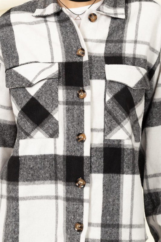 Effortless Ease Plaid Shacket