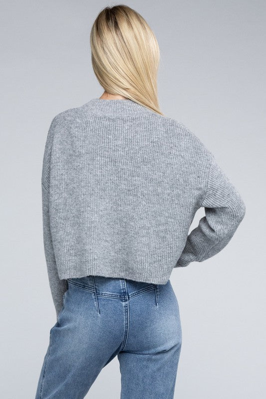 Neck Pullover Sweater