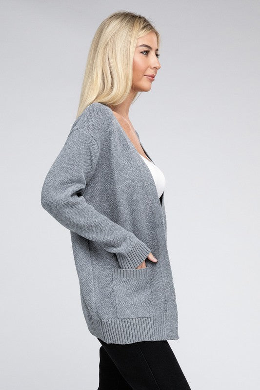 Melange Sweater Cardigan