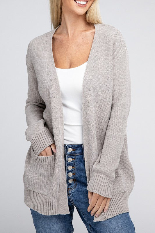 Melange Sweater Cardigan