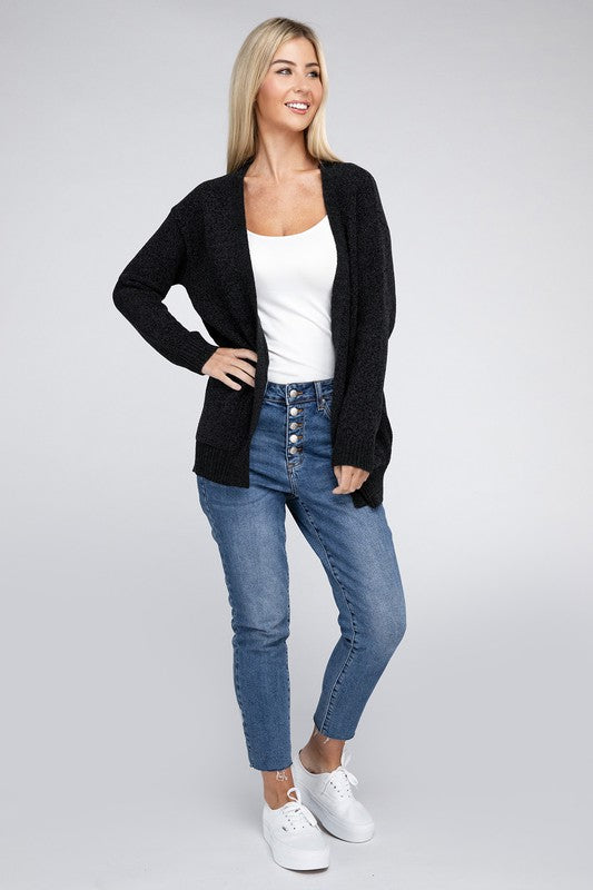 Melange Sweater Cardigan