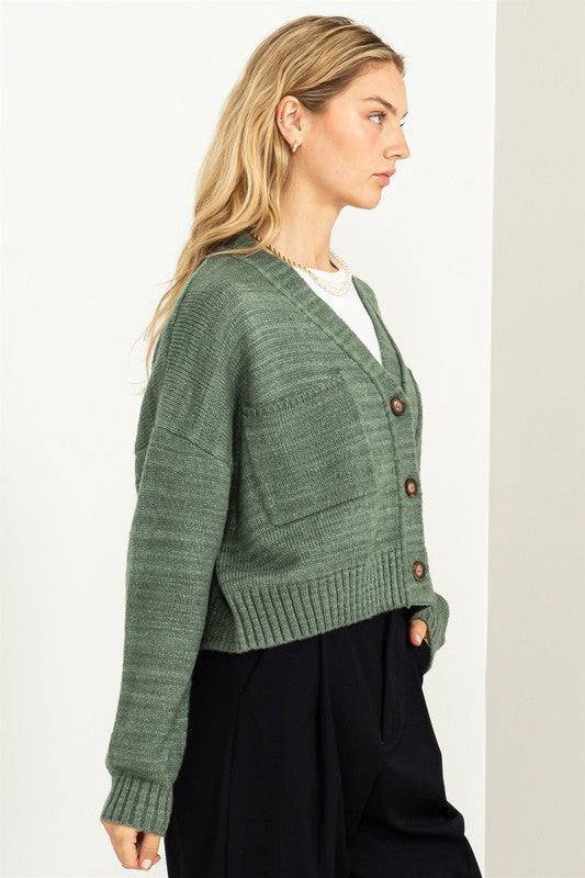 Cute Mood Crop Cardigan Sweater