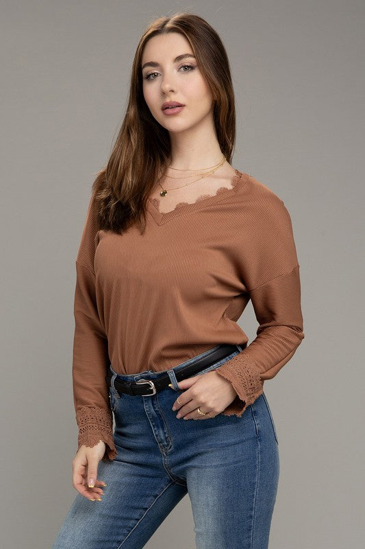 Lace Trim Top