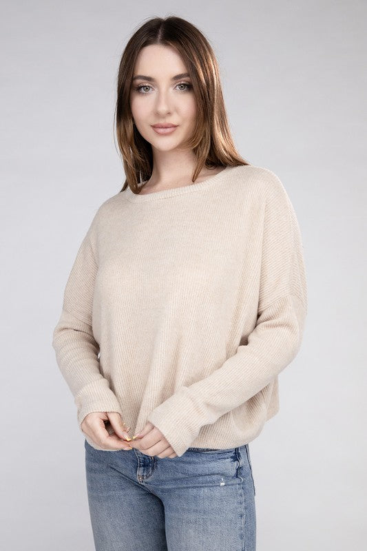 Ribbed Long Sleeve Sweater