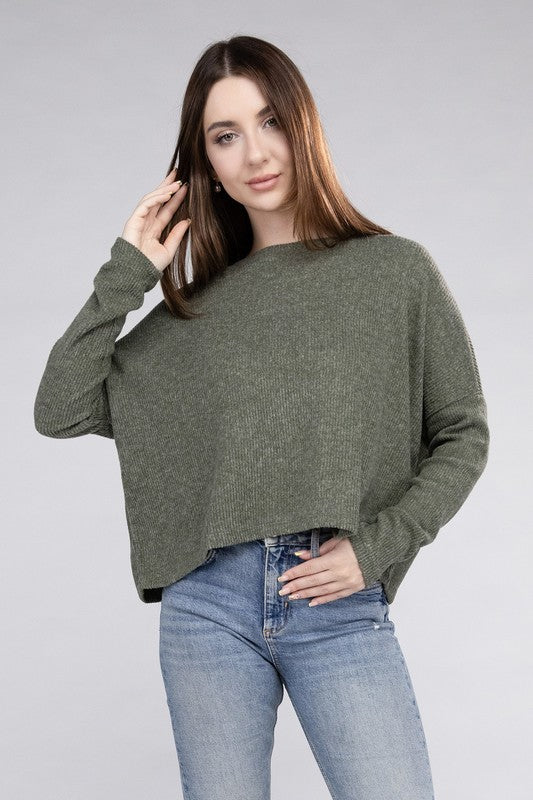 Ribbed Long Sleeve Sweater