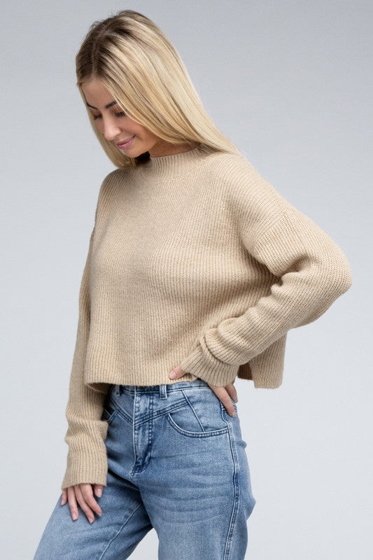 Neck Pullover Sweater