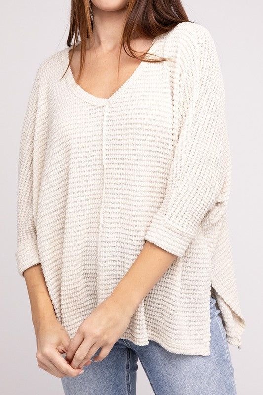 V-Neck Hi-Low Sweater