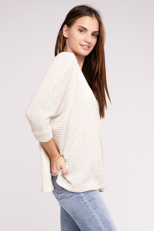 V-Neck Hi-Low Sweater