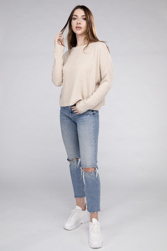 Ribbed Long Sleeve Sweater