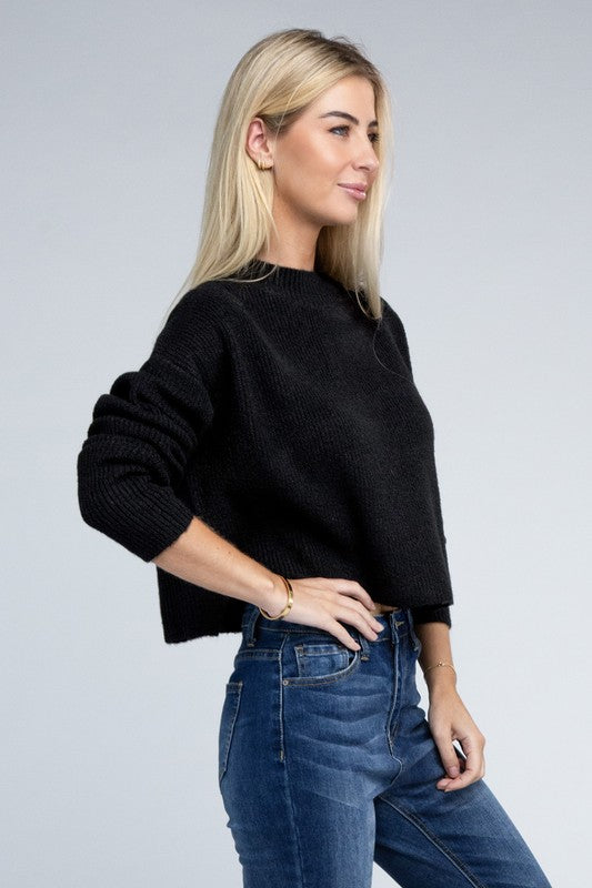 Neck Pullover Sweater